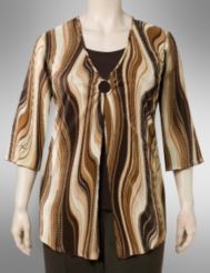 Swirl print bodre tunic