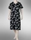 Print V-neck dress