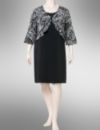 Dress and bodre pleat bolero jacket
