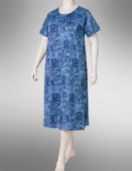 Patchwork print dress