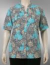 Mosaic print blouse