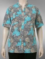 Mosaic print blouse