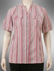 Silky stripe blouse