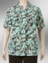 Silky print blouse