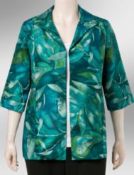 Tropical print jacket