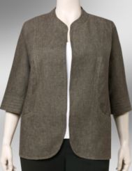 Linen blend jacket