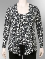 Animal print twinset