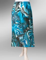 Print broomstick skirt