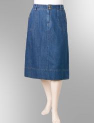 Denim Chop Pocket Skirt