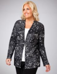 Lace Print Cardigan