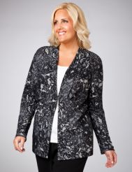 Lace Print Cardigan