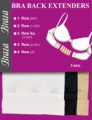 Braza 3-Hook Bra Extenders