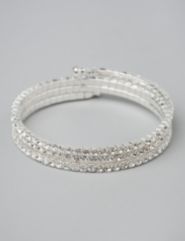 Rhinestone Coil Bracelet