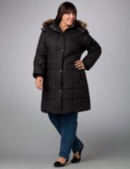 Faux Fur Trim Puffer Coat