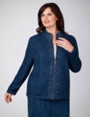 Rhinestone Denim Jacket