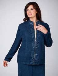 Rhinestone Denim Jacket