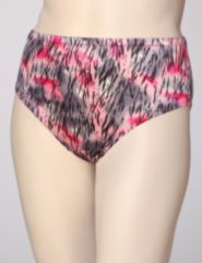 Animal Print Hi-Cut Satin Panties