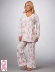 Breast Cancer Awareness Print Pajama Set