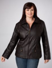Rugged Faux Leather Jacket