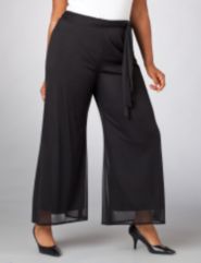 Mesh Palazzo Pants