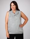Sleeveless Cowlneck Top
