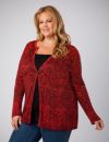 Single Button Print Cardigan