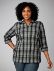 Textured Plaid Shirt