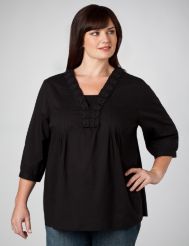 Layered Look Origami Woven Tunic