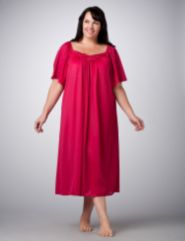 Embroidered Tricot Gown