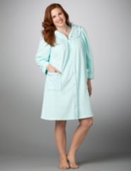 Snap Front Plush Robe