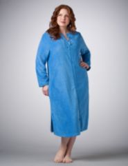 Diamond Plush Zip Robe