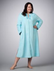 Diamond Plush Zip Robe
