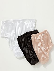Solid Satin Hi-cut Panty
