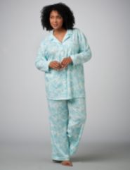 Floral Print Knit Pajamas