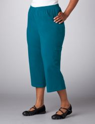 Animal Trim Knit Capris