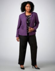 Multi Textured 3-Piece Pantsuit