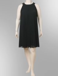 Chiffon pleat dress