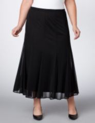 Fit and Flare Chiffon Skirt