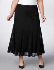 Fit and Flare Chiffon Skirt