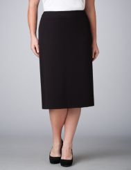Ponte Knit Solid Skirt