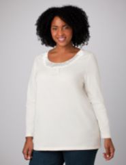 Satin Ruffle Tee