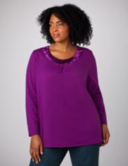 Satin Ruffle Tee