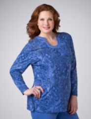 Long Sleeve Print Tunic