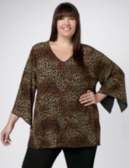 Animal Textured Print Top