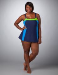 Colorblock Swimdress
