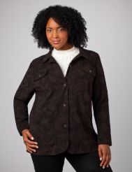 Sueded Print Jacket