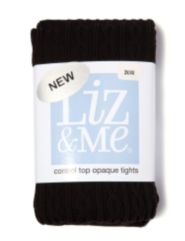 Pattern Opaque Control Top Tights