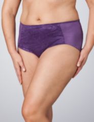 Floral Jacquard Satin Panty