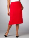 Straight Crepe Skirt