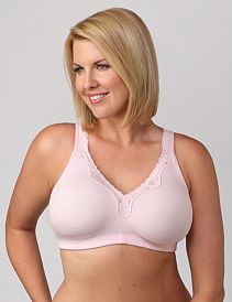 Serenada&reg; No-Wire Cotton Comfort Bra